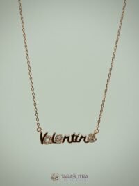 Be My Valentine 🤌- 925 Silver Pendant Chain - Golden Polish