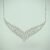 Her Wing - White Necklace Set With Earring