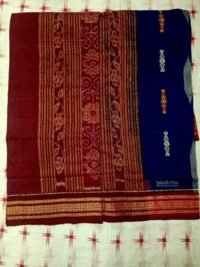Soudamini Ikat Blue Saree With Blouse
