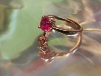 Rosy Finger Ring 92.5 Sterling Silver (Rose Gold)