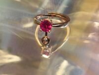 Rosy Finger Ring 92.5 Sterling Silver (Rose Gold)